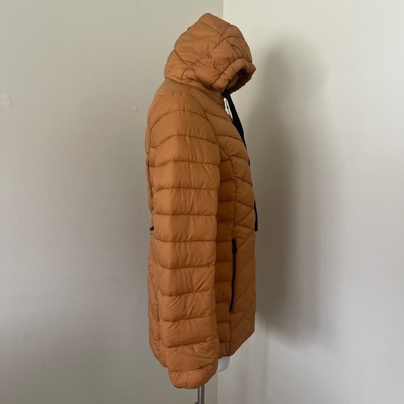 (NWT) Madden Girl Women's Hooded Packable Puffer Jacket in Khaki, Medium - Picture 13 of 16